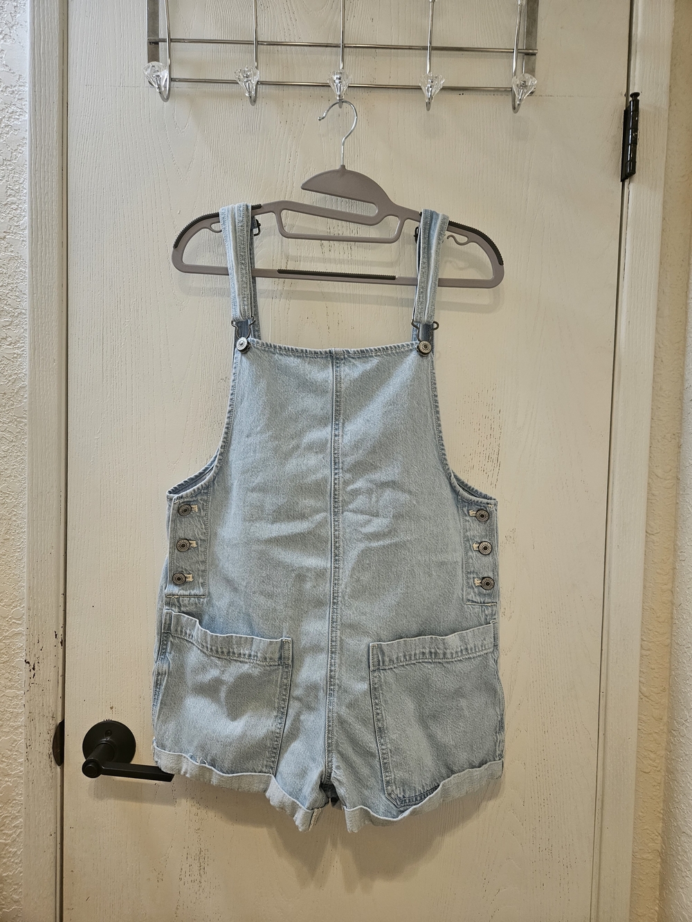 American Eagle Denim Short Overalls